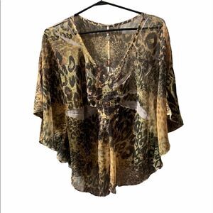 Robin k Bohemian Butterfly Sleeved Blouse